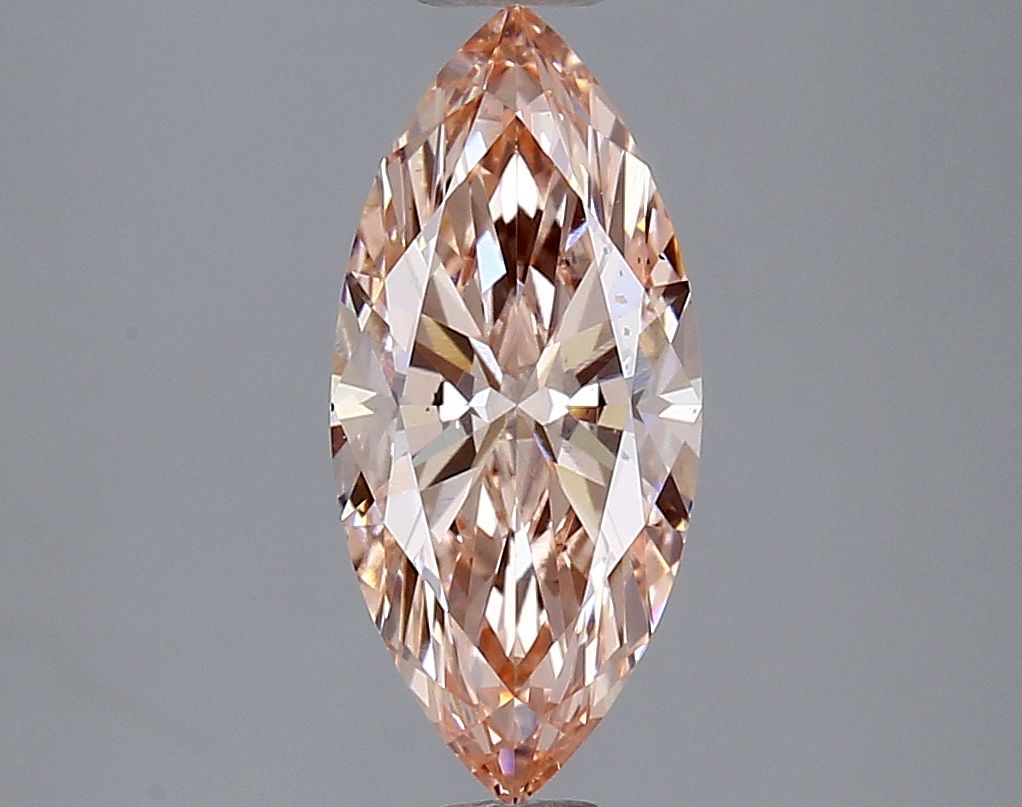 Lab-Grown Marquise Diamond - 1.67 Carats, Fancy Intense Pink Color, VS1 Clarity - Certified by IGI - Report Number: LG627411817