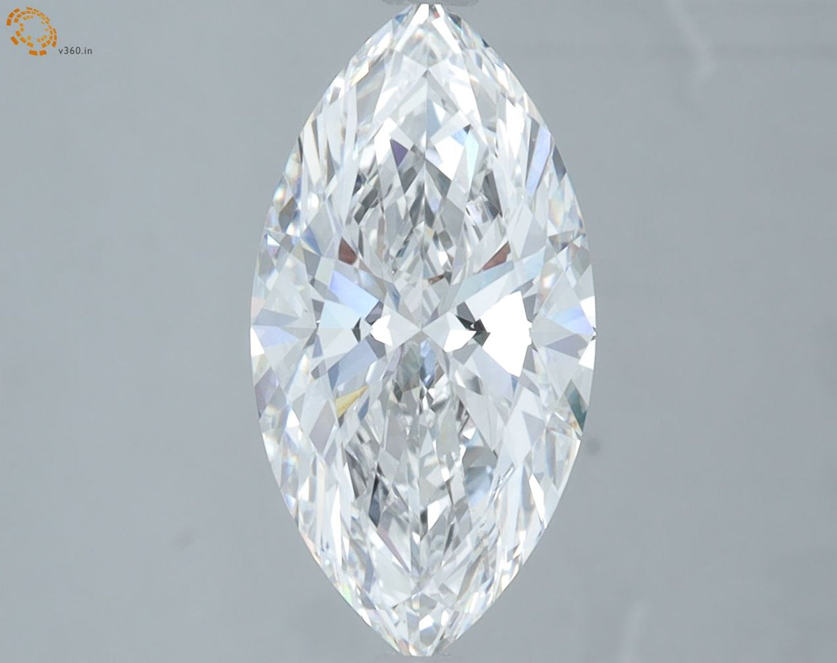 Lab-Grown Marquise Diamond - 2.53 Carats, E Color, VVS2 Clarity - Certified by IGI - Report Number: LG675547991