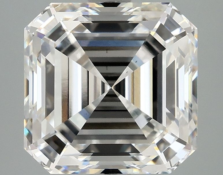 Lab-Grown Asscher Diamond - 4.1 Carats, F Color, VS2 Clarity - Certified by IGI - Report Number: LG664408036