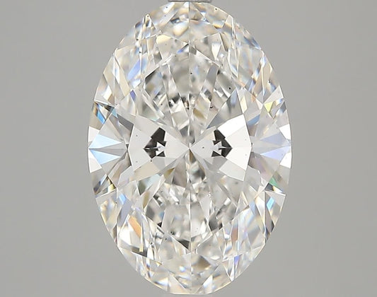 Lab-Grown Oval Diamond - 4.03 Carats, F Color, VS2 Clarity - Certified by IGI - Report Number: LG668439422