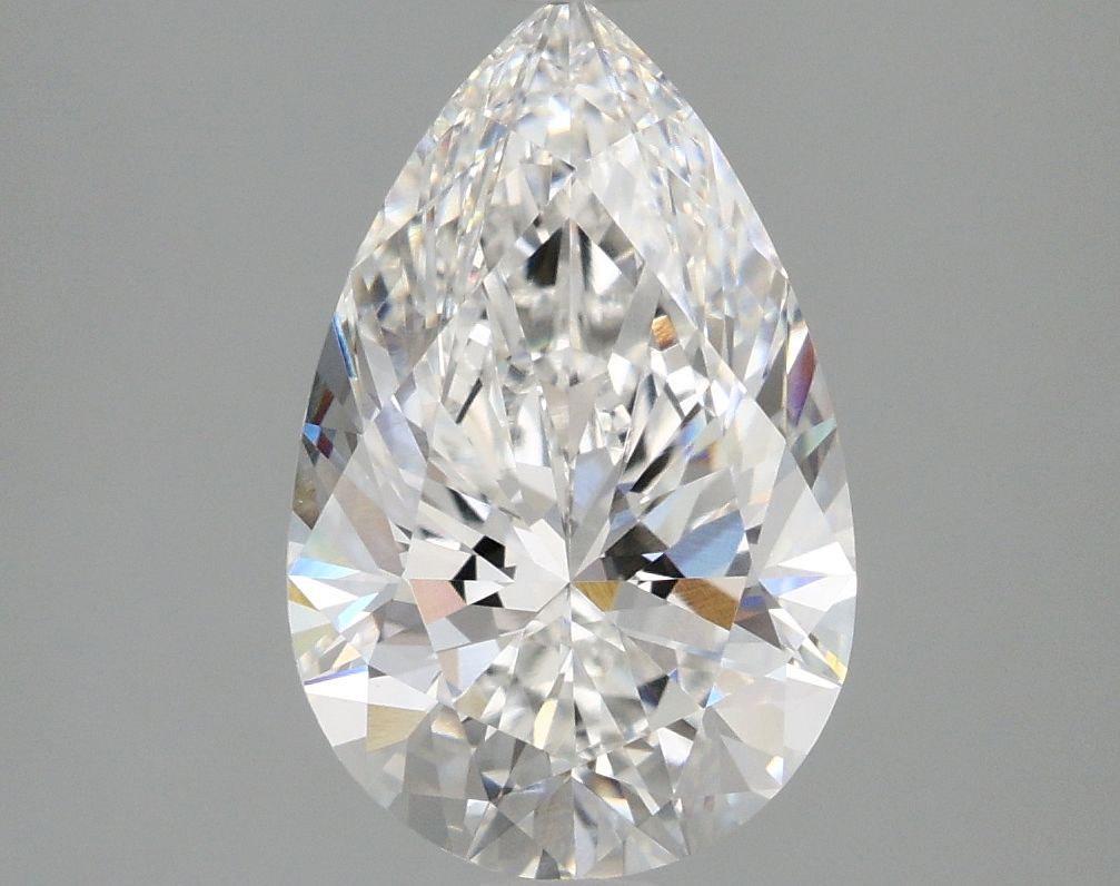 Lab-Grown Pear Diamond - 2.59 Carats, E Color, VVS2 Clarity - Certified by IGI - Report Number: LG675568623