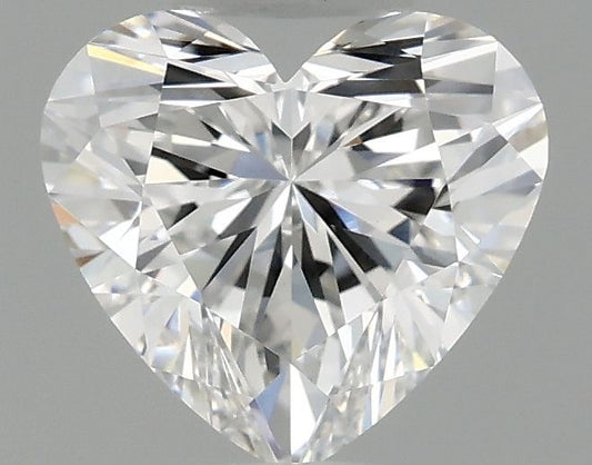 Lab-Grown Heart Diamond - 0.88 Carats, E Color, VVS2 Clarity - Certified by IGI - Report Number: LG691589563