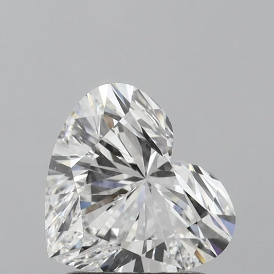 Lab-Grown Heart Diamond - 1.51 Carats, D Color, VS2 Clarity - Certified by IGI - Report Number: LG618439472