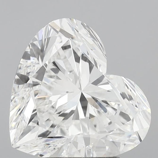 Lab-Grown Heart Diamond - 3.5 Carats, E Color, VVS2 Clarity - Certified by IGI - Report Number: LG705530892