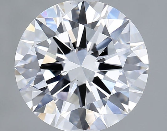Lab-Grown Round Diamond - 2.5 Carats, D Color, VS2 Clarity - Certified by IGI - Report Number: LG668441122