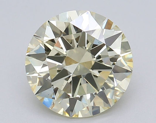 Lab-Grown Round Diamond - 2.03 Carats, W-X Color, VS2 Clarity - Certified by IGI - Report Number: LG611372080