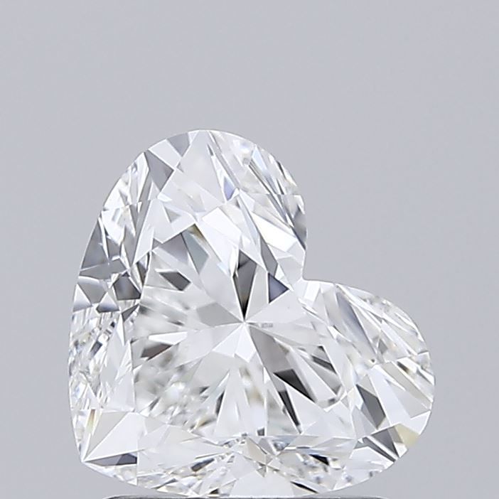 Lab-Grown Heart Diamond - 1.5 Carats, D Color, VVS2 Clarity - Certified by IGI - Report Number: LG677571011