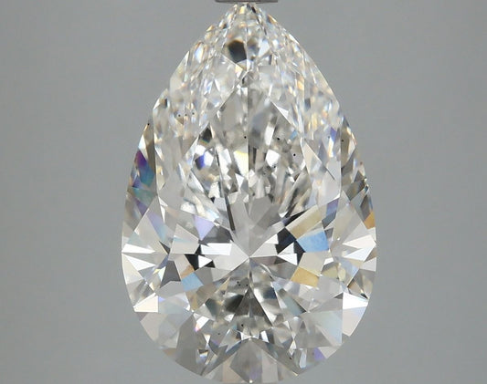 Lab-Grown Pear Diamond - 4.57 Carats, F Color, VS2 Clarity - Certified by IGI - Report Number: LG611387020