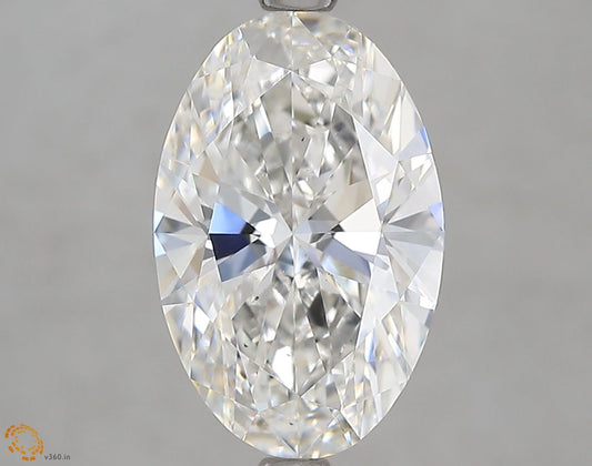 Lab-Grown Oval Diamond - 3.01 Carats, F Color, VS2 Clarity - Certified by IGI - Report Number: LG675529762
