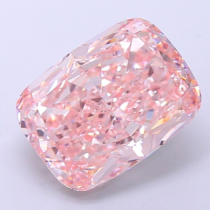 Lab-Grown Cushion Diamond - 4.9 Carats, Fancy Intense Pink Color, VS2 Clarity - Certified by IGI - Report Number: LG657448531