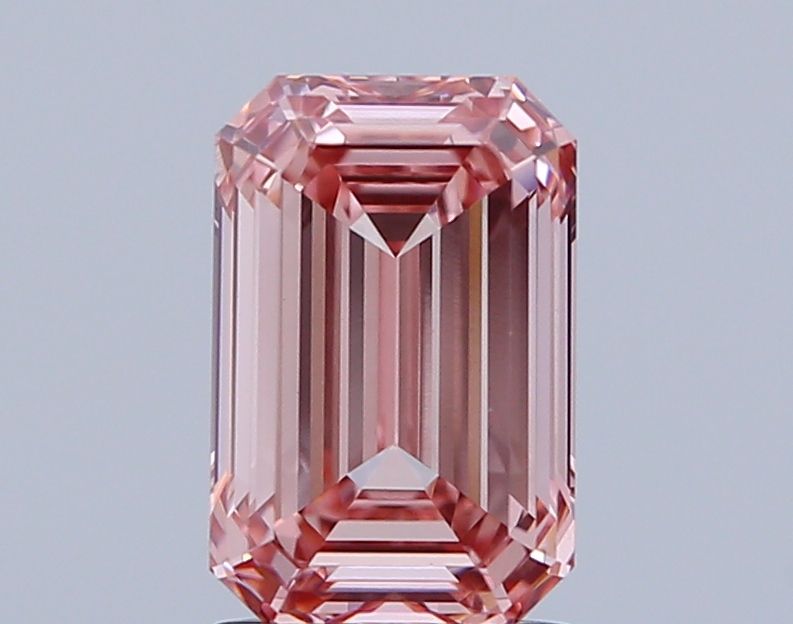 Lab-Grown Emerald Diamond - 2.02 Carats, Fancy Intense Pink Color, VVS2 Clarity - Certified by IGI - Report Number: LG657459172