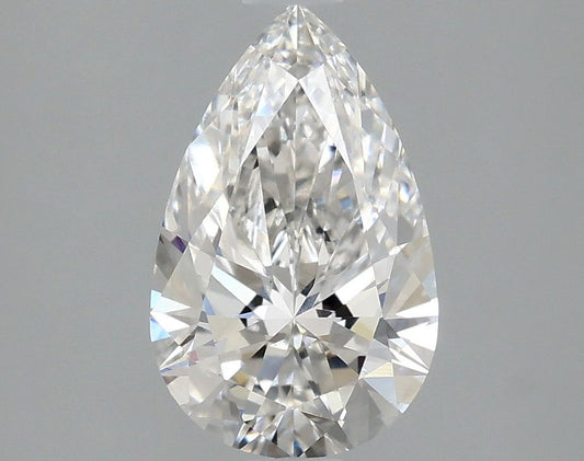 Lab-Grown Pear Diamond - 1.47 Carats, F Color, VVS2 Clarity - Certified by IGI - Report Number: LG644433762