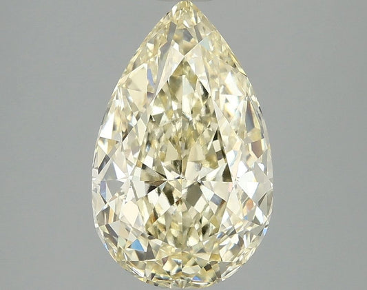 Lab-Grown Pear Diamond - 3.08 Carats, Fancy Intense Yellow Color, VVS2 Clarity - Certified by IGI - Report Number: LG692544921