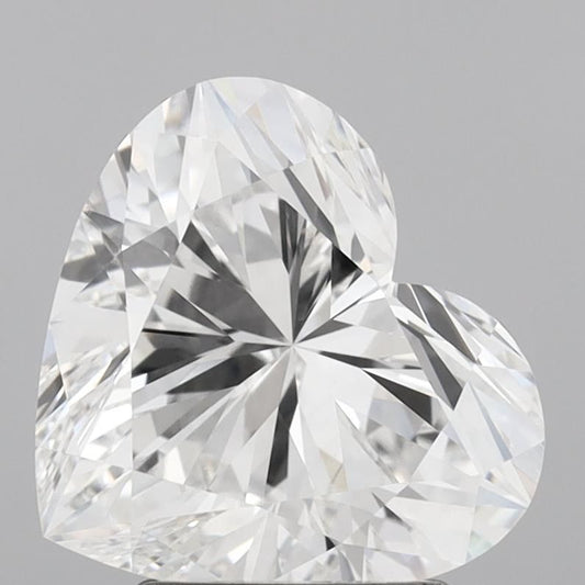 Lab-Grown Heart Diamond - 2.51 Carats, F Color, VVS2 Clarity - Certified by IGI - Report Number: LG694509140