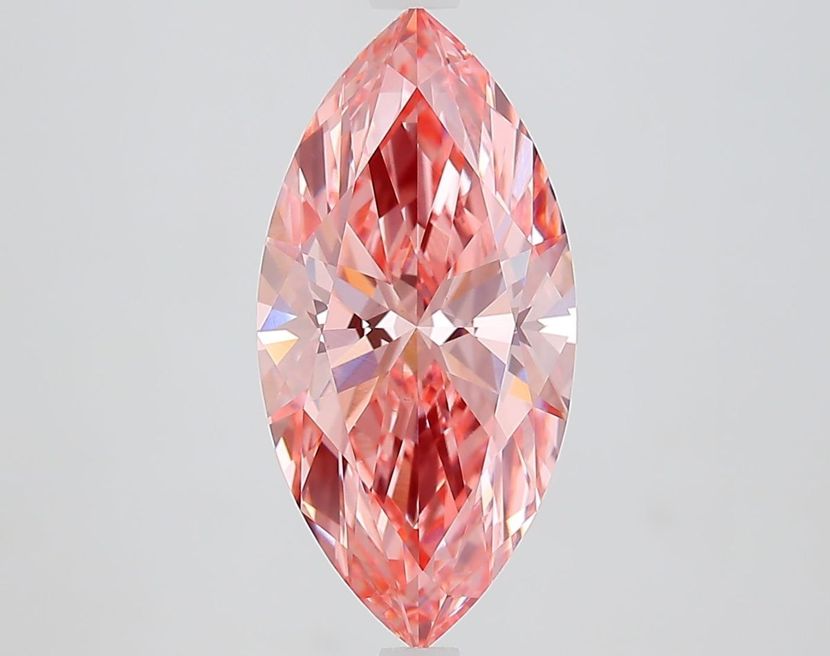 Marquise 2.8ct Fancy Vivid Pink VS1 - Cut • IGI • LG708560166