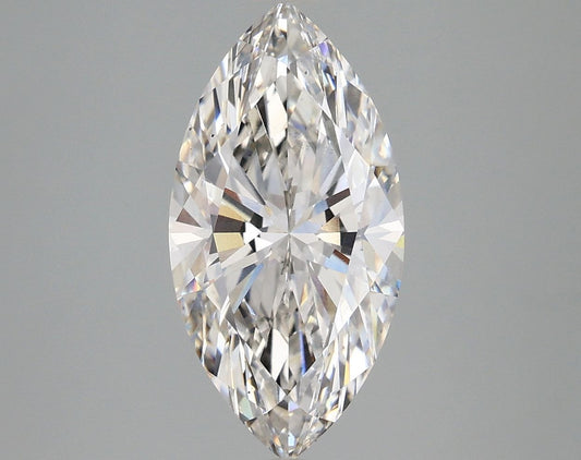 Lab-Grown Marquise Diamond - 2.97 Carats, F Color, VS1 Clarity - Certified by IGI - Report Number: LG665429566
