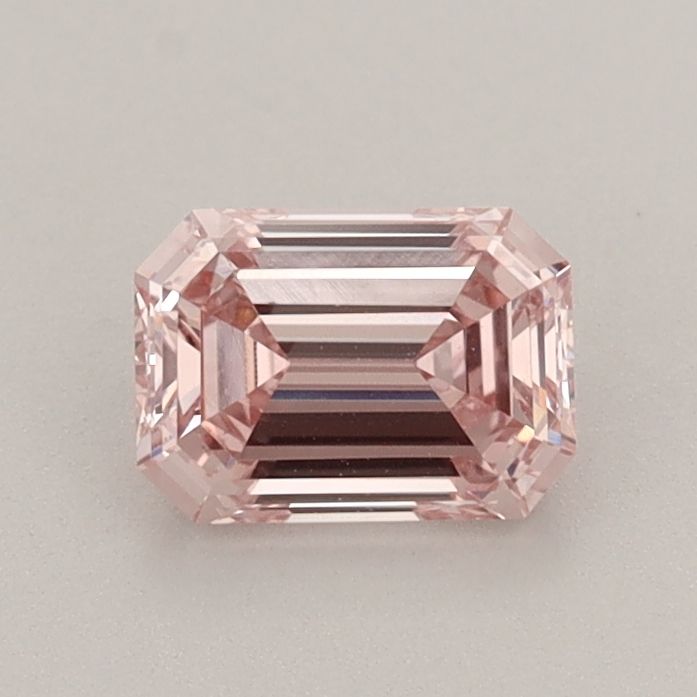 Lab-Grown Emerald Diamond - 0.7 Carats, Fancy Intense Pink Color, VS2 Clarity - Certified by IGI - Report Number: LG640442433