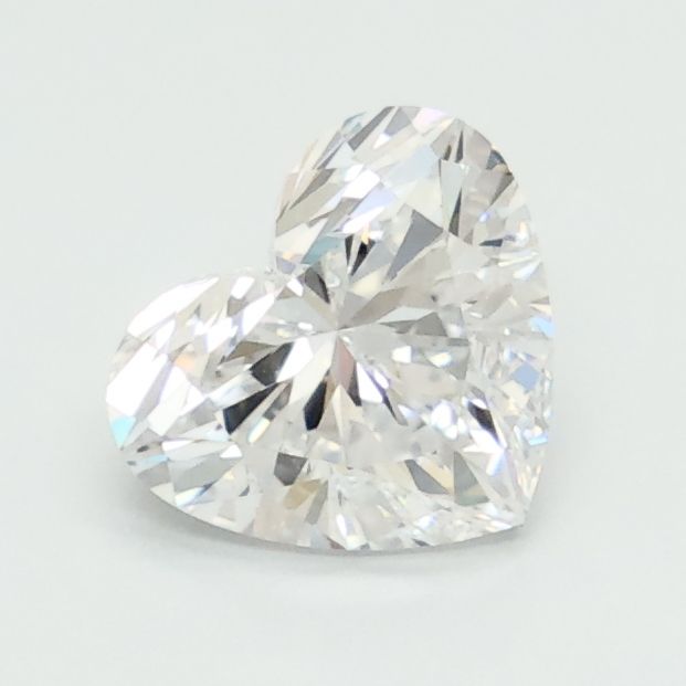 Lab-Grown Heart Diamond - 0.97 Carats, D Color, VVS2 Clarity - Certified by IGI - Report Number: LG680579643