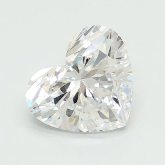 Lab-Grown Heart Diamond - 0.97 Carats, D Color, VVS2 Clarity - Certified by IGI - Report Number: LG680579643
