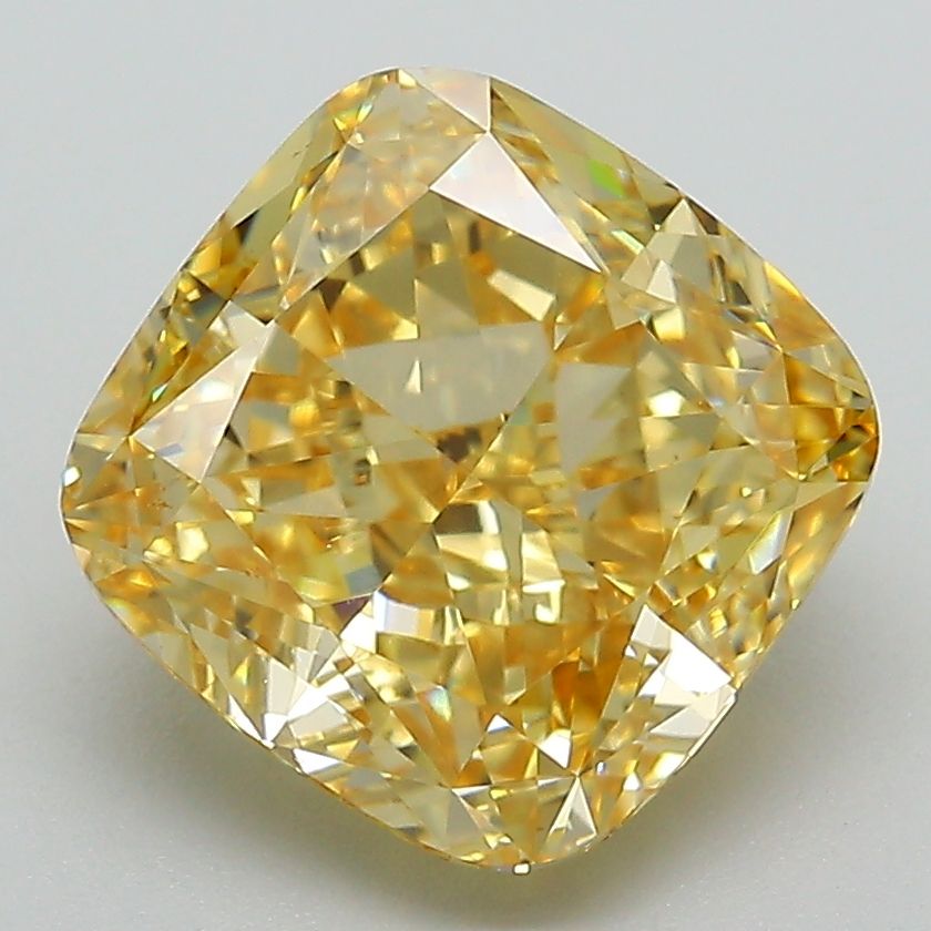 Cushion Modified 4.27ct Fancy Intense Yellow VVS2 - Cut • IGI • LG711512096