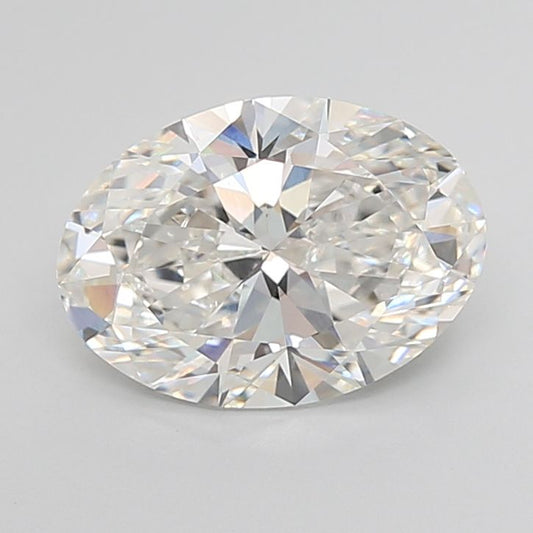 Lab-Grown Oval Diamond - 4.07 Carats, F Color, VVS2 Clarity - Certified by IGI - Report Number: LG671436530