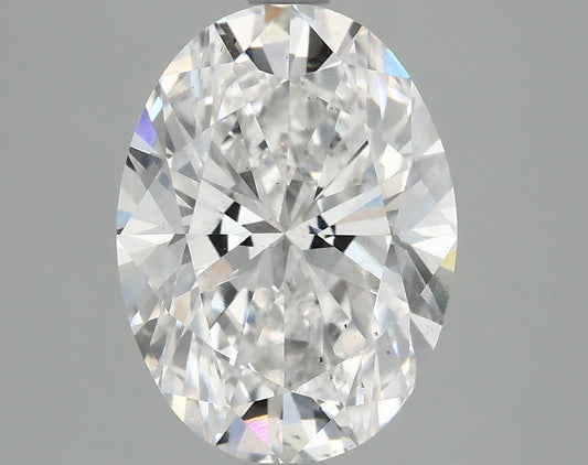 Lab-Grown Oval Diamond - 4.02 Carats, F Color, VS2 Clarity - Certified by IGI - Report Number: LG690528569
