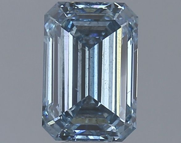 Lab-Grown Emerald Diamond - 1.26 Carats, Fancy Vivid Blue Color, SI1 Clarity - Certified by IGI - Report Number: LG626420601