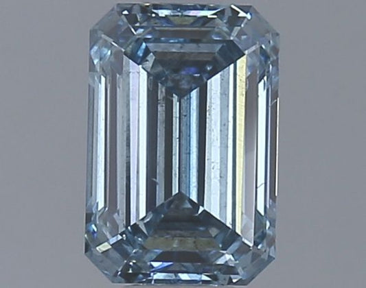 Lab-Grown Emerald Diamond - 1.26 Carats, Fancy Vivid Blue Color, SI1 Clarity - Certified by IGI - Report Number: LG626420601