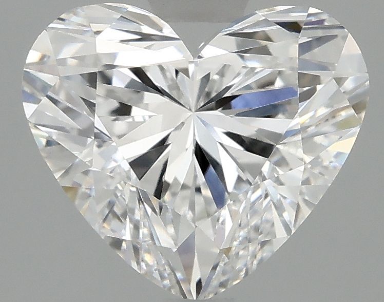 Lab-Grown Heart Diamond - 2.52 Carats, D Color, VVS2 Clarity - Certified by IGI - Report Number: LG695526690