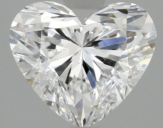 Lab-Grown Heart Diamond - 2.52 Carats, D Color, VVS2 Clarity - Certified by IGI - Report Number: LG695526690