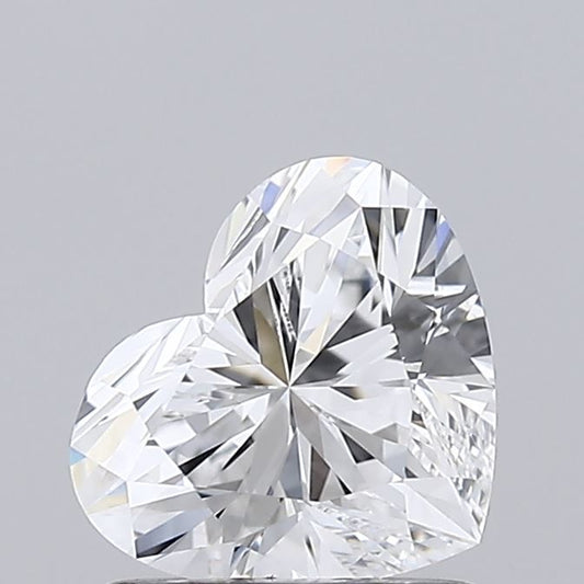Lab-Grown Heart Diamond - 0.97 Carats, D Color, VVS2 Clarity - Certified by IGI - Report Number: LG695509508