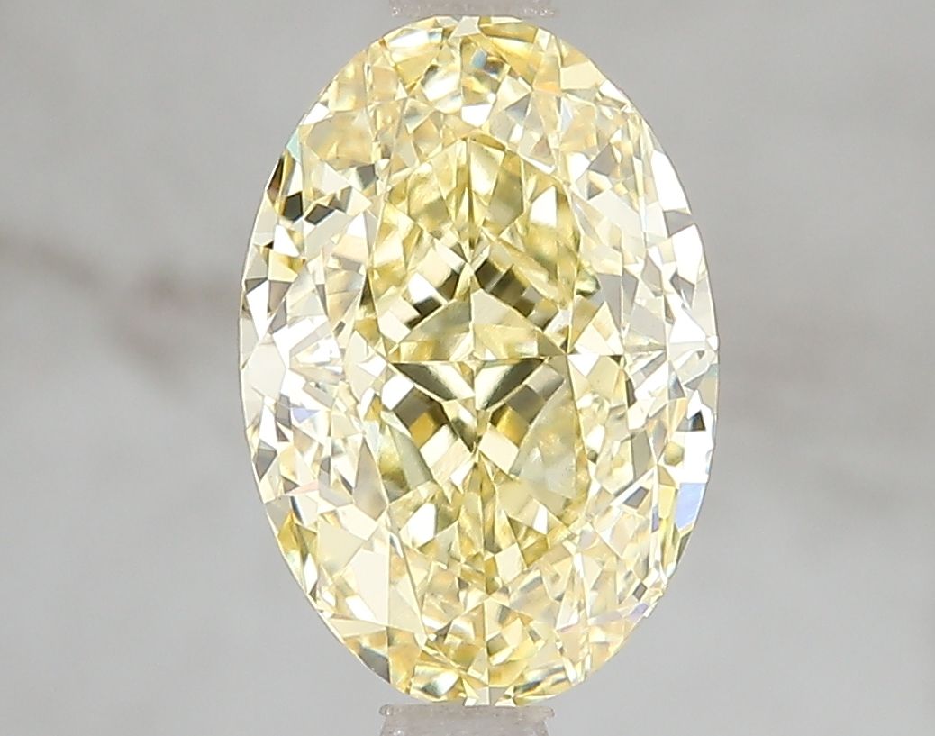 Lab-Grown Pear Diamond - 4.1 Carats, Fancy Vivid Yellow Color, VVS2 Clarity - Certified by IGI - Report Number: LG671493425