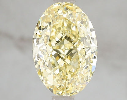 Lab-Grown Pear Diamond - 4.1 Carats, Fancy Vivid Yellow Color, VVS2 Clarity - Certified by IGI - Report Number: LG671493425