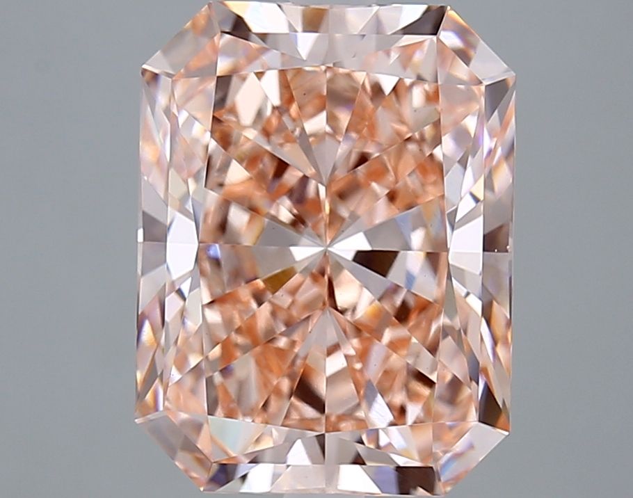 Lab-Grown Radiant Diamond - 5.05 Carats, Fancy Intense Pink Color, VS1 Clarity - Certified by IGI - Report Number: LG660417029