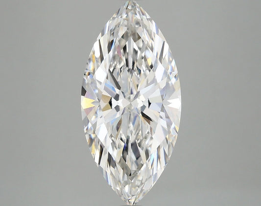 Lab-Grown Marquise Diamond - 3.01 Carats, F Color, VVS2 Clarity - Certified by IGI - Report Number: LG668448957