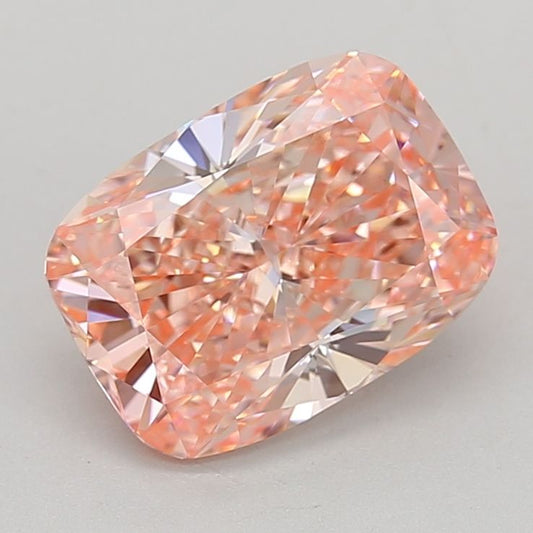Lab-Grown Cushion Diamond - 2.5 Carats, Fancy Vivid Pink Color, VVS1 Clarity - Certified by IGI - Report Number: LG667439884