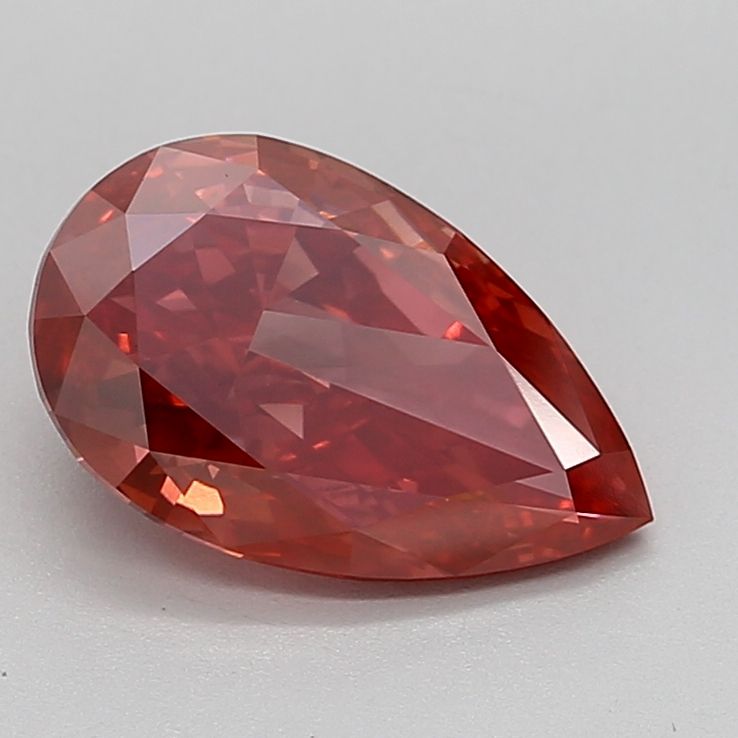 Lab-Grown Pear Diamond - 3.06 Carats, Fancy Vivid Pink Color, VS1 Clarity - Certified by IGI - Report Number: LG633488823