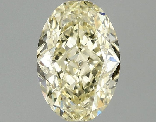 Lab-Grown Oval Diamond - 1.52 Carats, Fancy Intense Yellow Color, VVS2 Clarity - Certified by IGI - Report Number: LG675599548