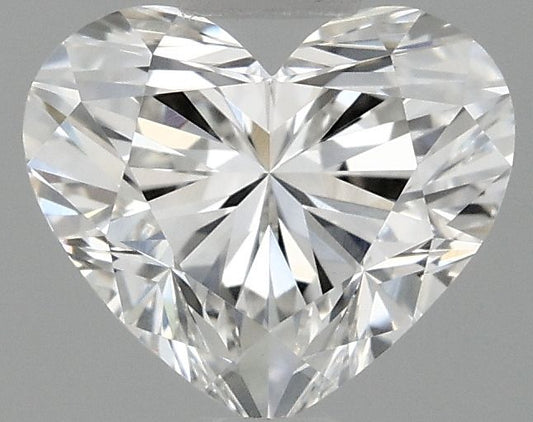 Lab-Grown Heart Diamond - 0.97 Carats, F Color, VVS2 Clarity - Certified by IGI - Report Number: LG695518698