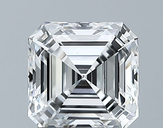 Lab-Grown Asscher Diamond - 1.58 Carats, D Color, VS1 Clarity - Certified by GIA - Report Number: 2457385796