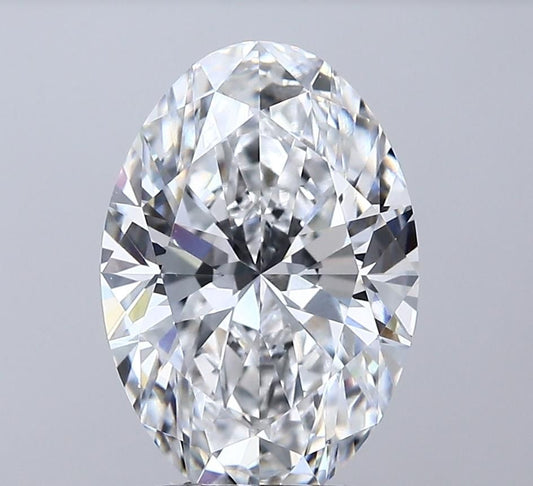 Lab-Grown Oval Diamond - 3.51 Carats, E Color, VVS2 Clarity - Certified by IGI - Report Number: LG713578410