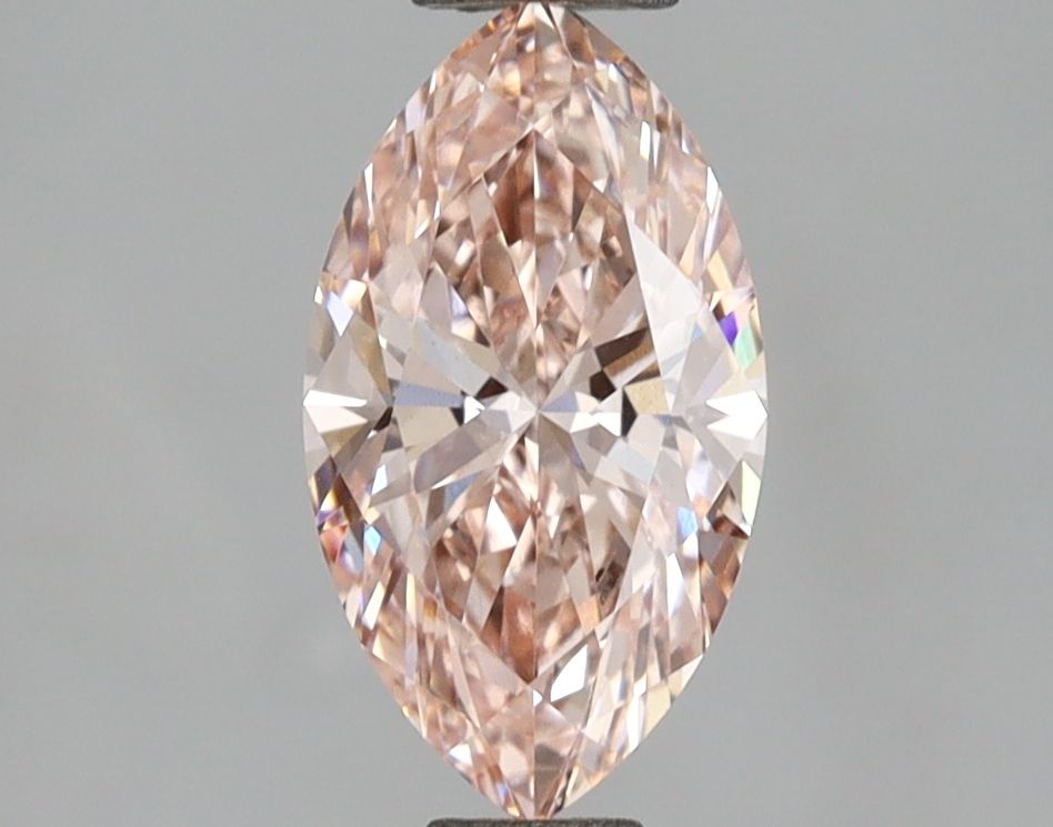 Lab-Grown Marquise Diamond - 1.01 Carats, Fancy Intense Pink Color, VS1 Clarity - Certified by IGI - Report Number: LG671444571