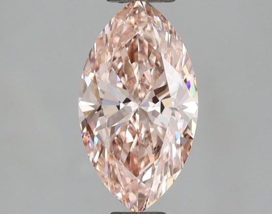 Lab-Grown Marquise Diamond - 1.01 Carats, Fancy Intense Pink Color, VS1 Clarity - Certified by IGI - Report Number: LG671444571