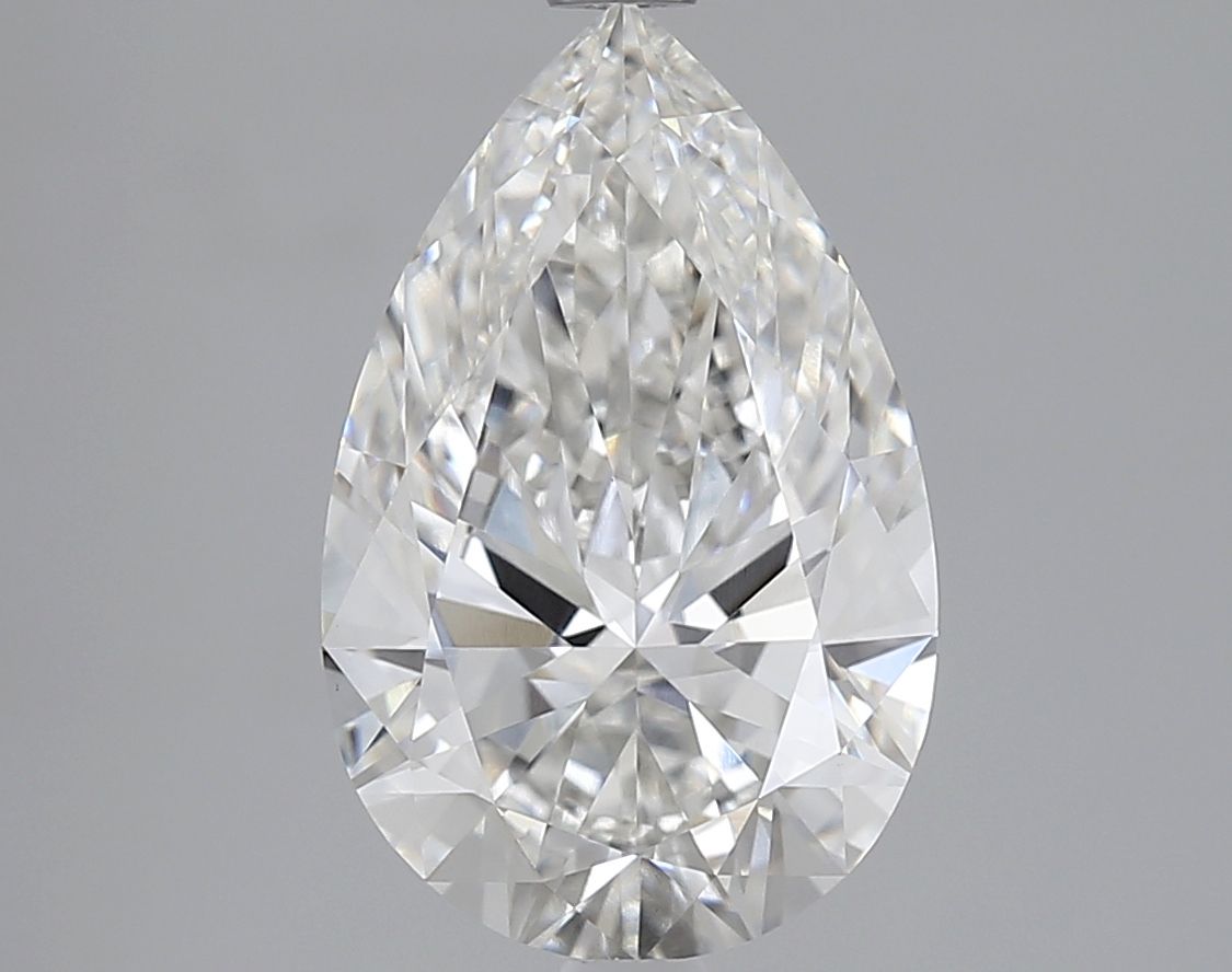 Lab-Grown Pear Diamond - 3.5 Carats, F Color, VVS2 Clarity - Certified by IGI - Report Number: LG683577829