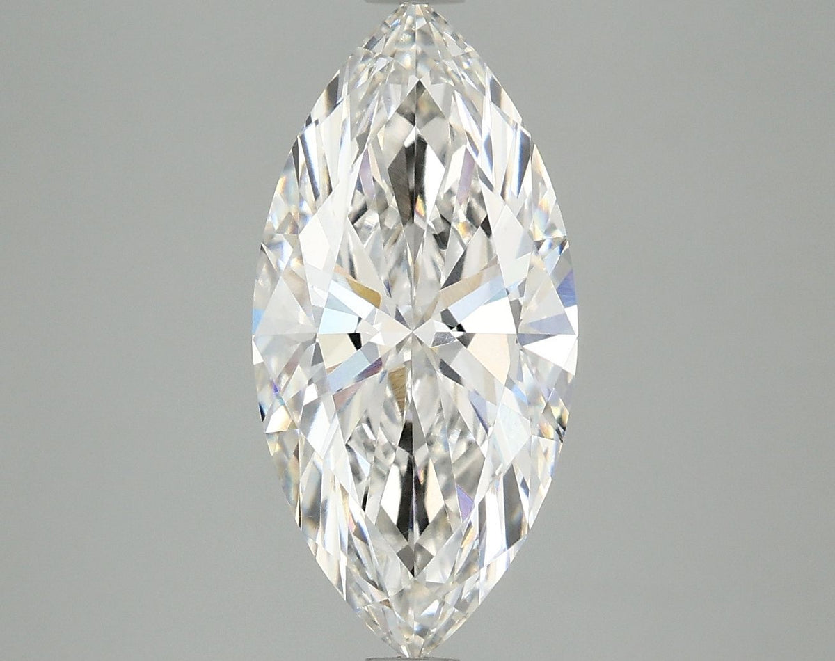 Lab-Grown Marquise Diamond - 3.01 Carats, F Color, VVS2 Clarity - Certified by IGI - Report Number: LG665430647