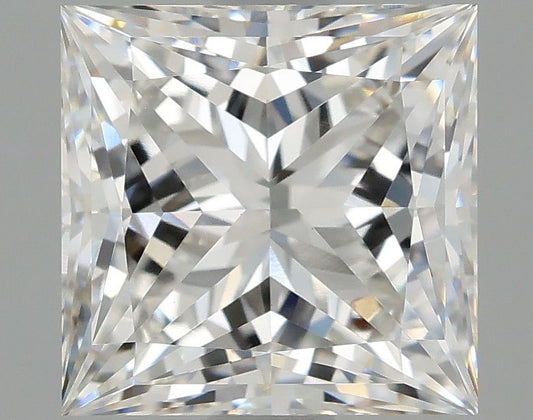 Lab-Grown Princess Diamond - 2.1 Carats, F Color, VVS2 Clarity - Certified by IGI - Report Number: LG681588068