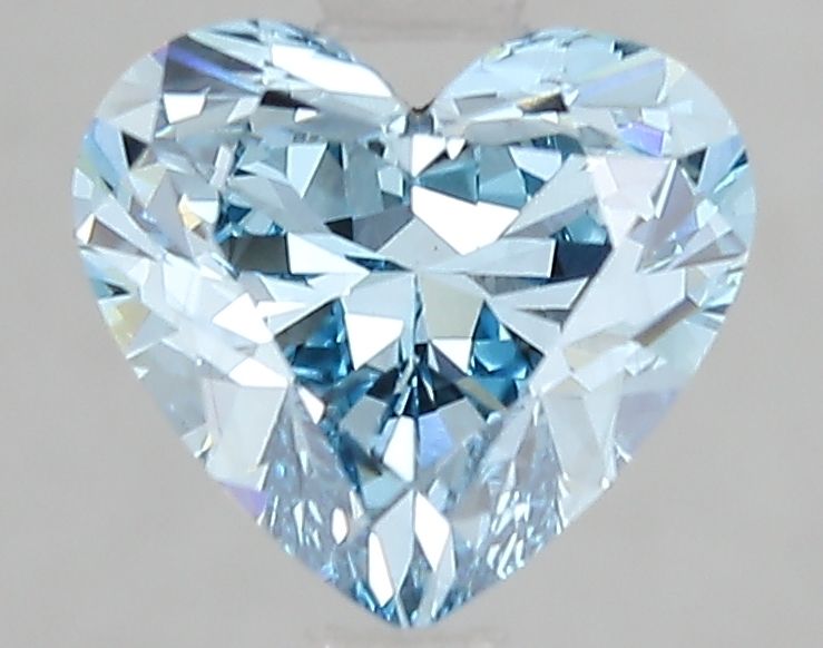 Lab-Grown Heart Diamond - 2.07 Carats, Fancy Vivid Blue Color, VS1 Clarity - Certified by IGI - Report Number: LG662484483