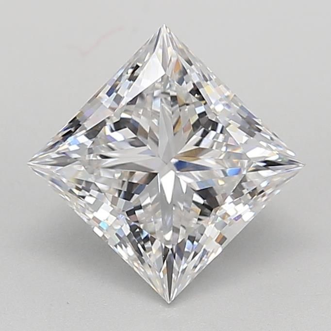 Lab-Grown Princess Diamond - 2.46 Carats, F Color, VVS2 Clarity - Certified by IGI - Report Number: LG598304269