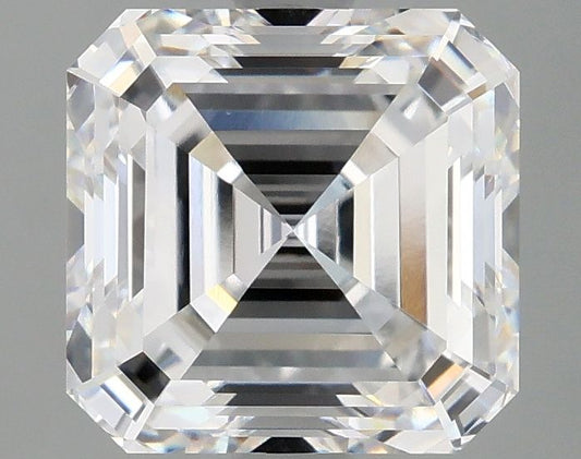 Lab-Grown Asscher Diamond - 3.04 Carats, E Color, VVS2 Clarity - Certified by IGI - Report Number: LG687501792