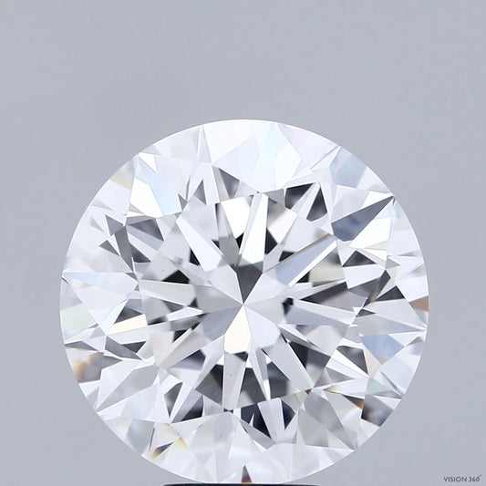 Lab-Grown Round Diamond - 8.01 Carats, E Color, VS1 Clarity - Certified by IGI - Report Number: LG691501796